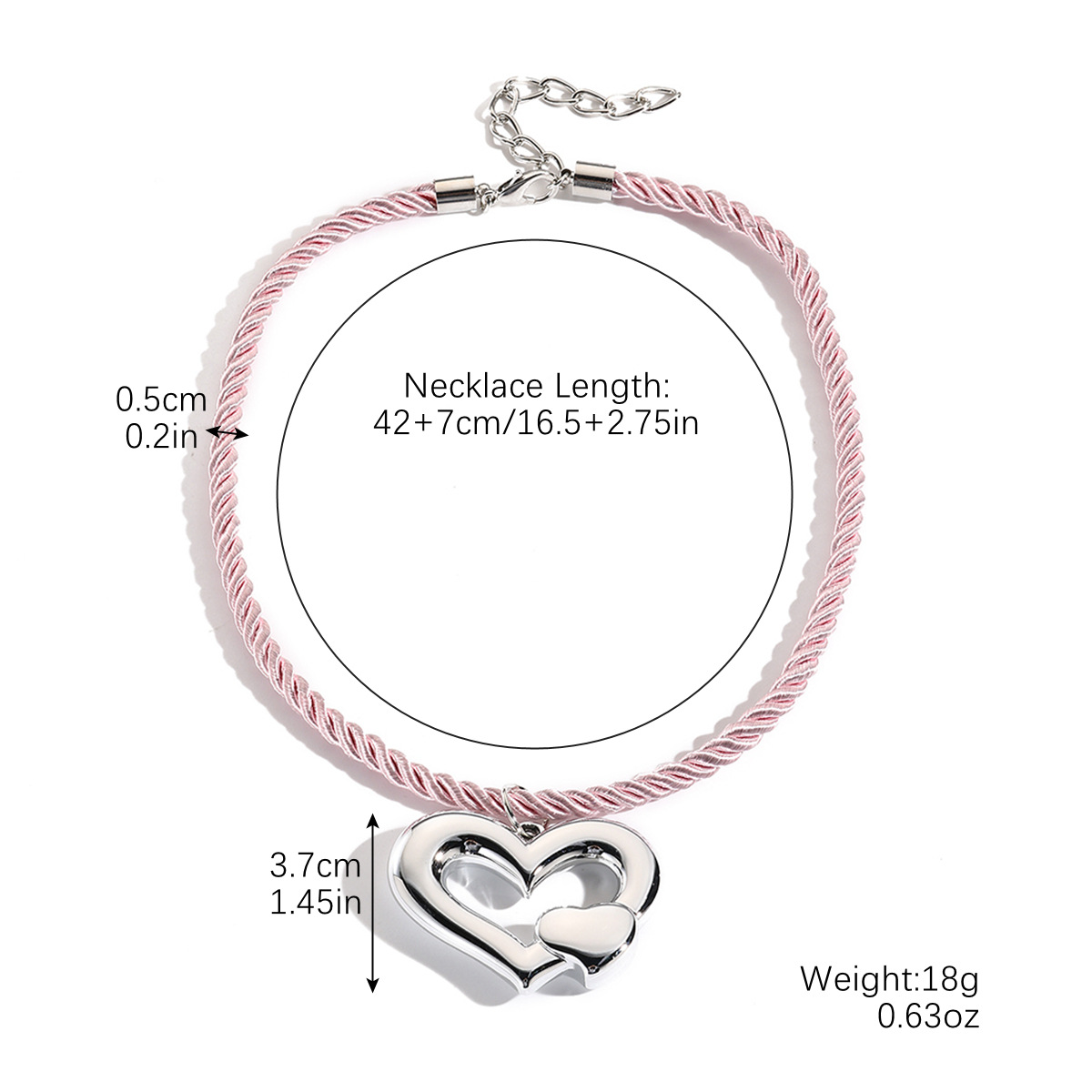 N2410-29 pink size love