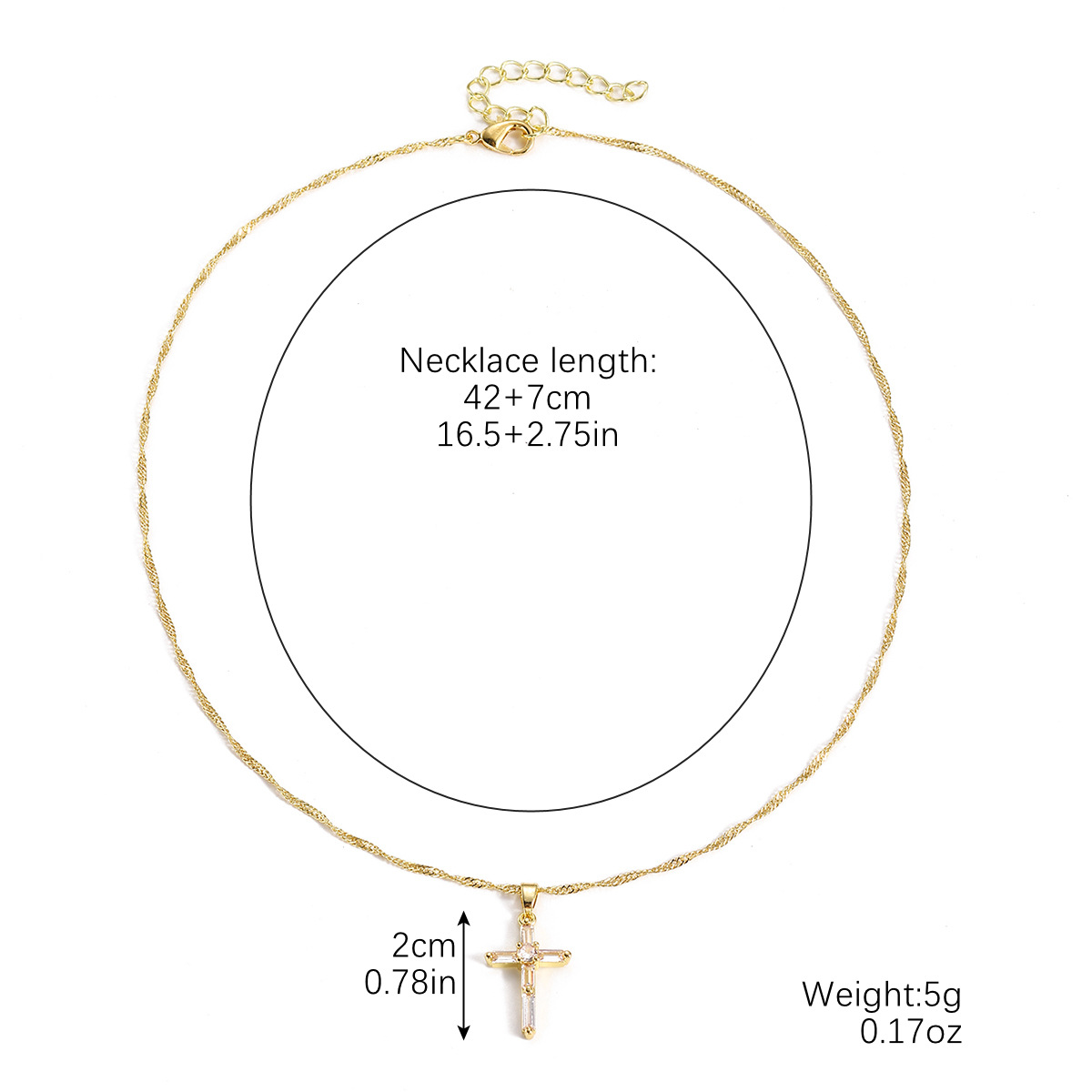 N2409-1 zircon cross