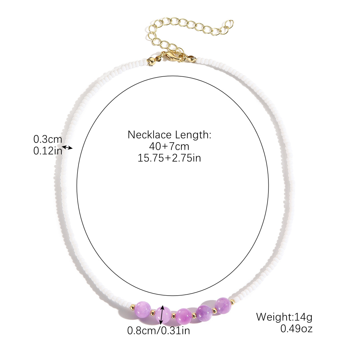 N2410-11 amethyst beads
