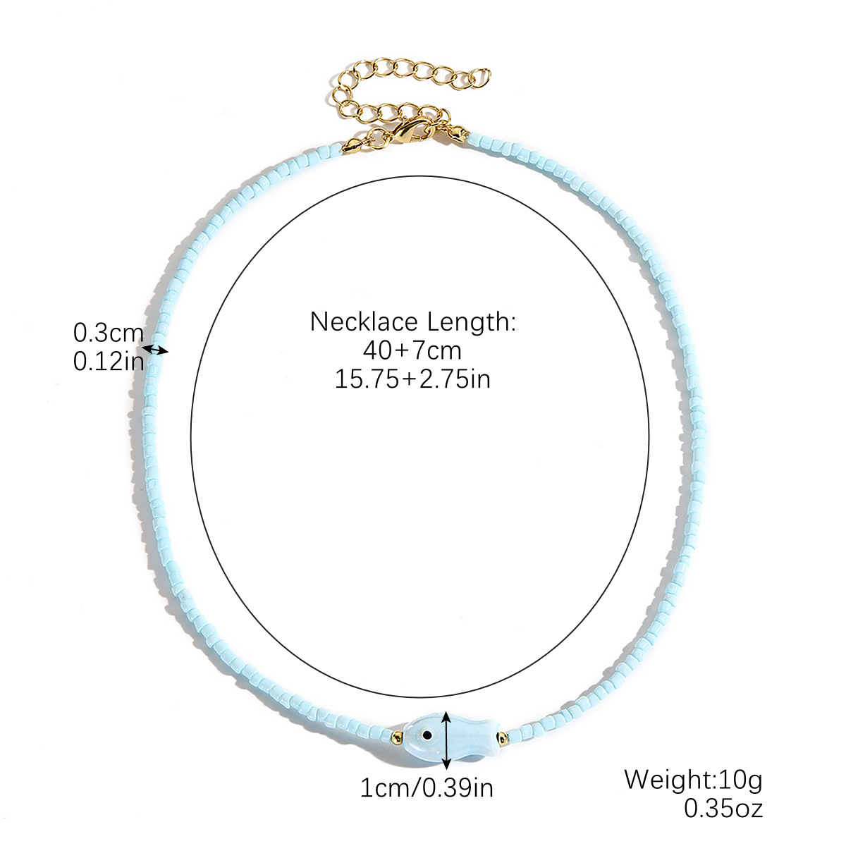 N2410-16 light blue fish