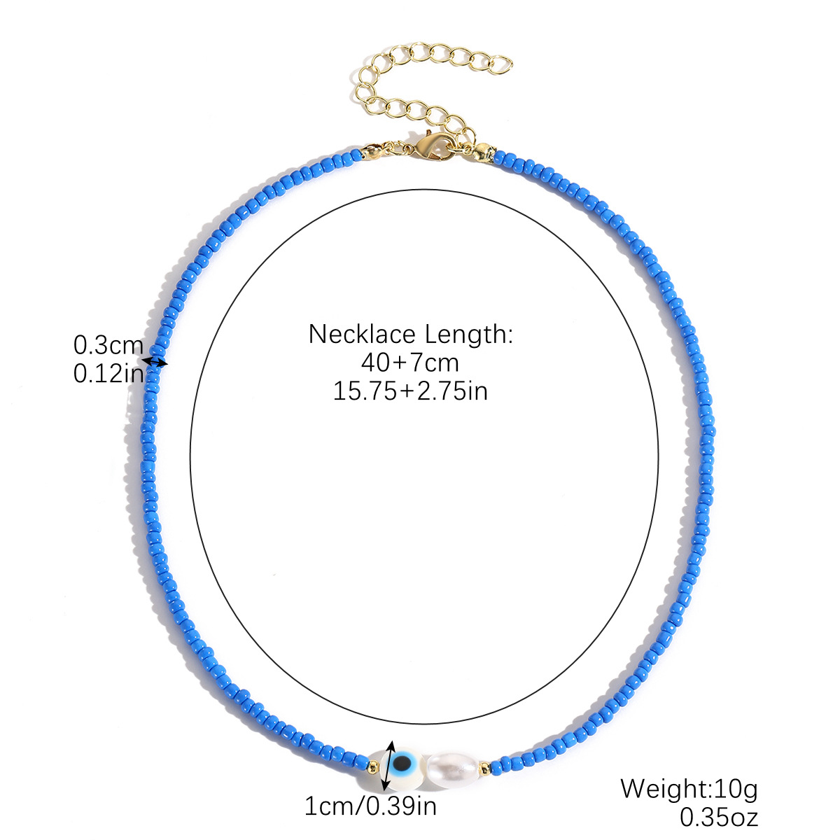 N2410-20 dark blue eye pearl