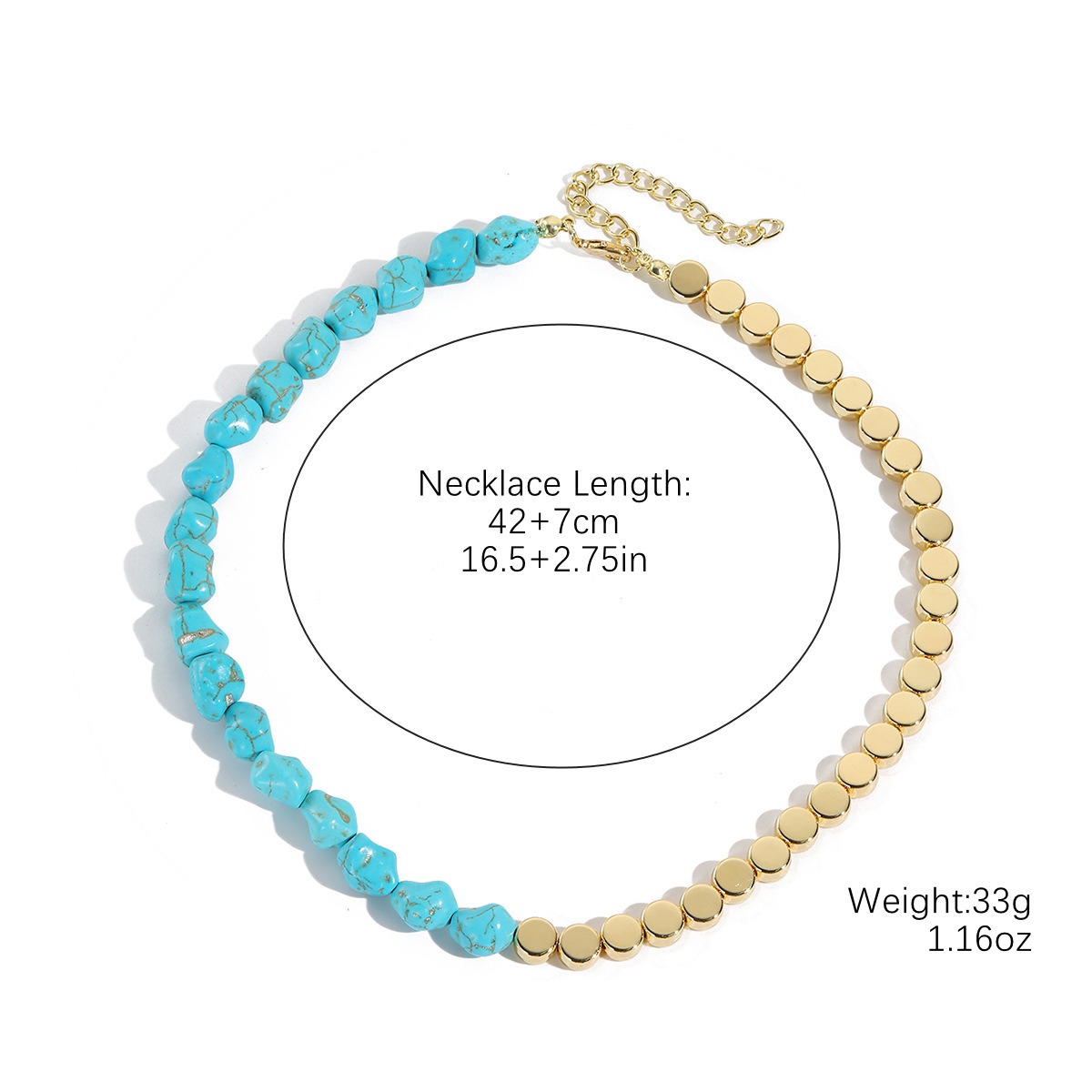 N2501-15 special-shaped turquoise