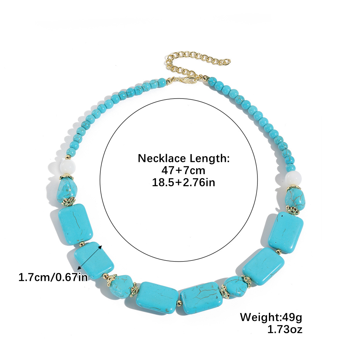 N2501-16 square turquoise