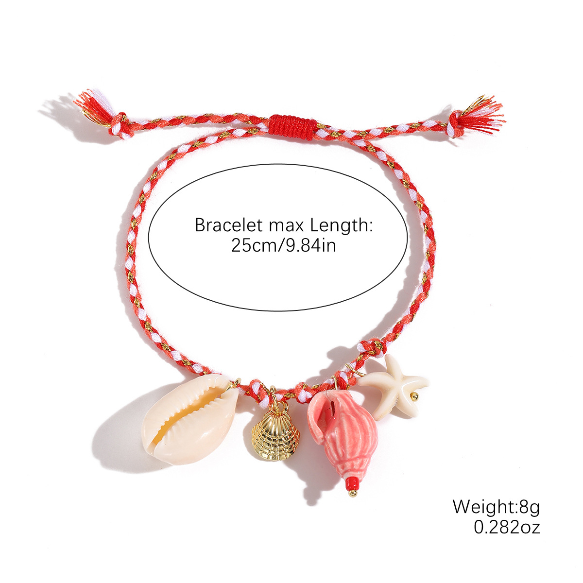 S2504-1 red rope conch