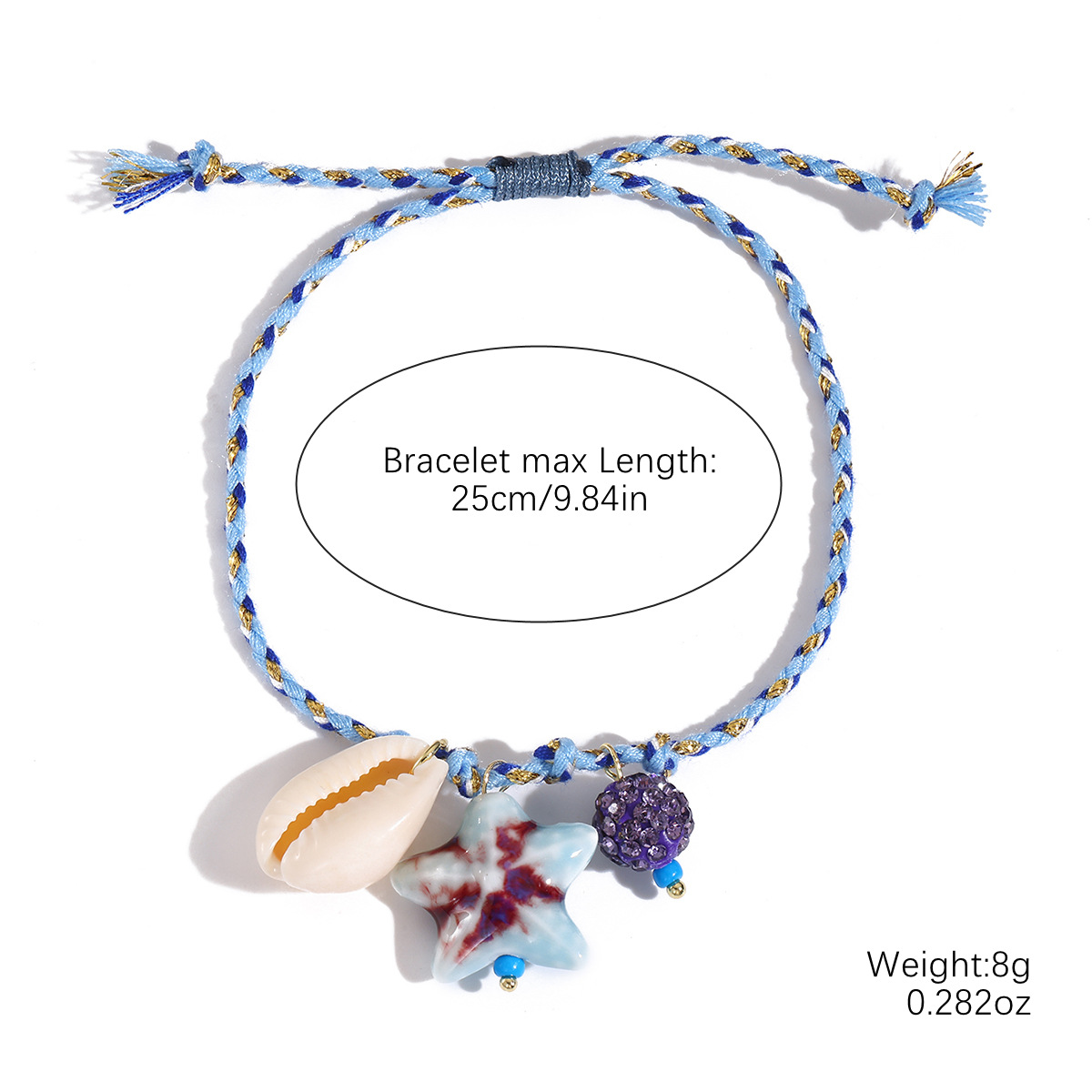S2504-2 blue rope starfish