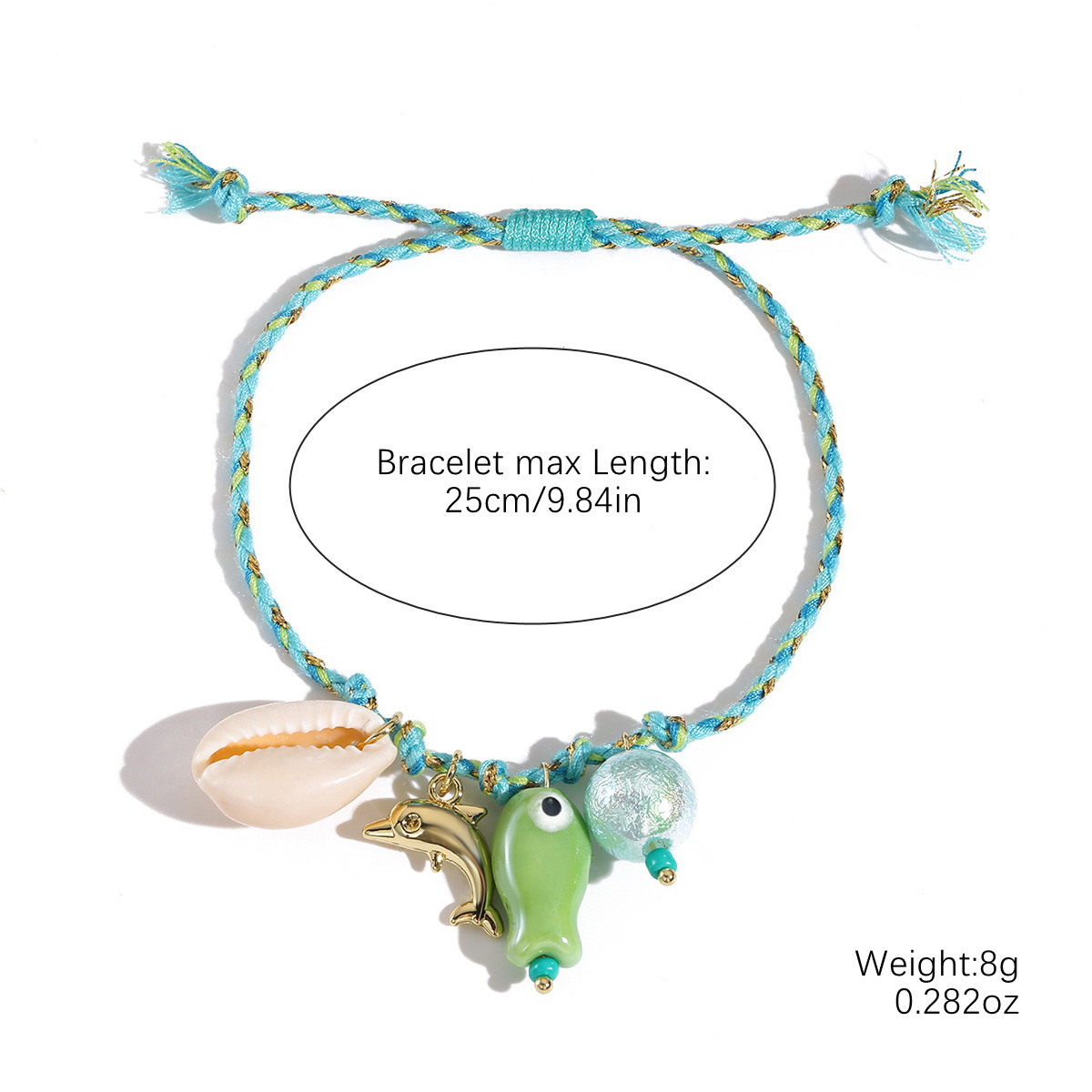 S2504-4 green rope green fish