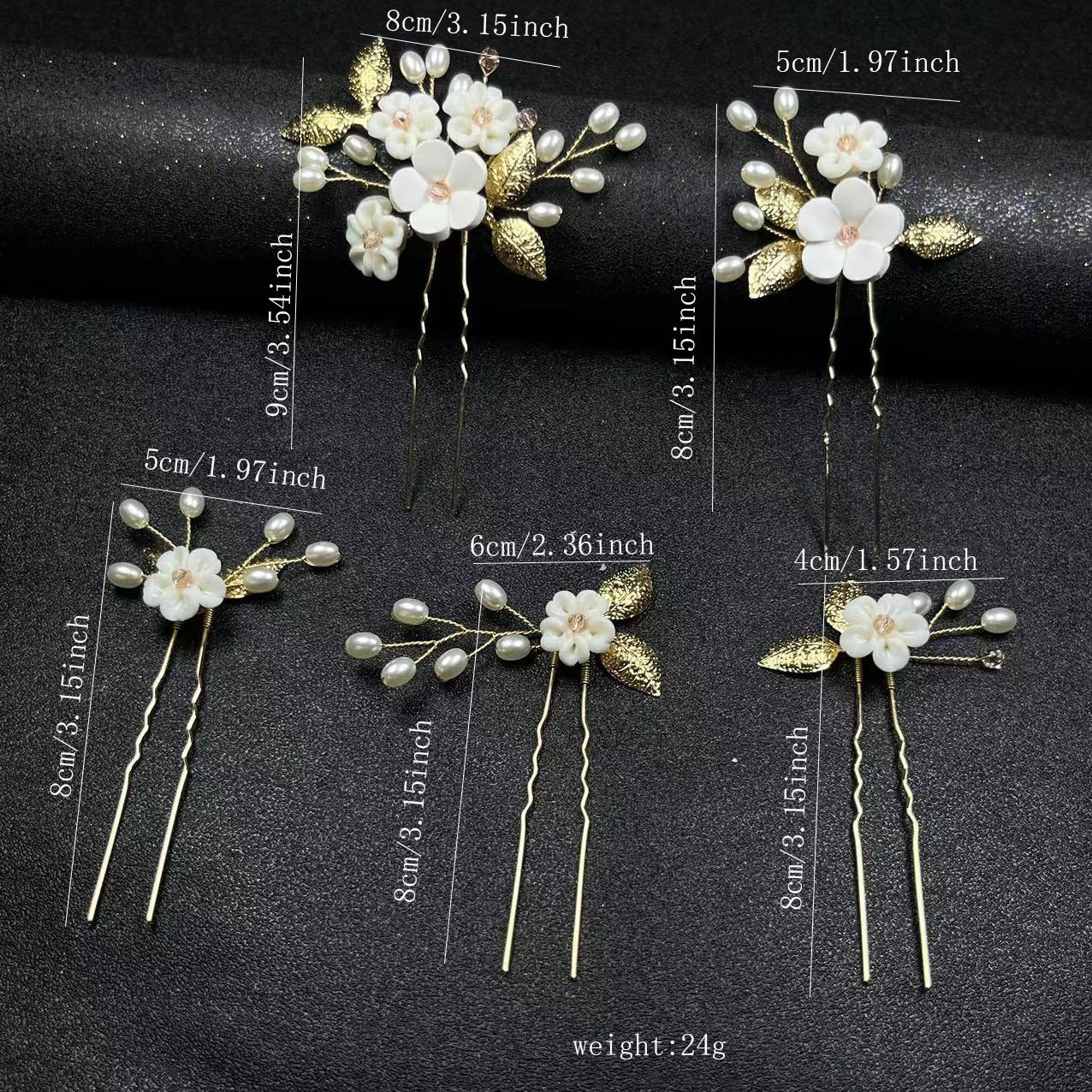 Gold five-piece set