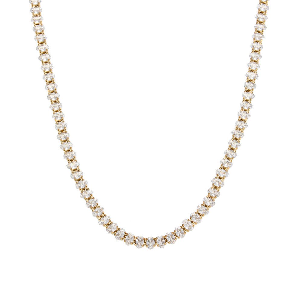 Necklace-thick oval