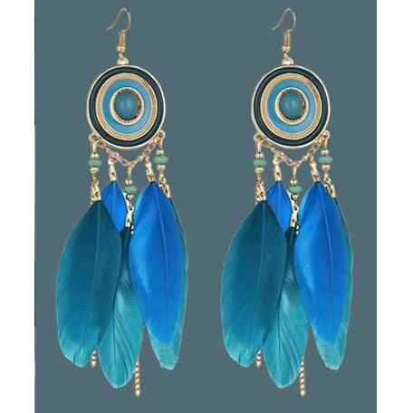 4# Ear Hook-Blue-Gold