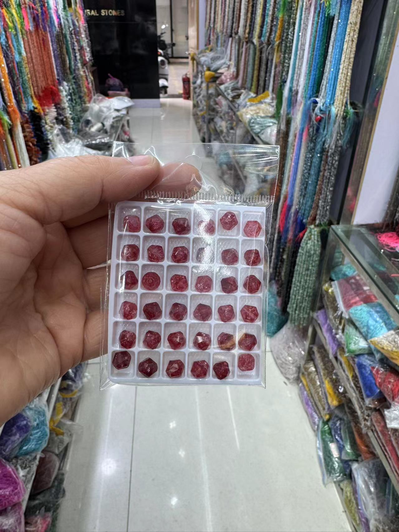 Big red crystal