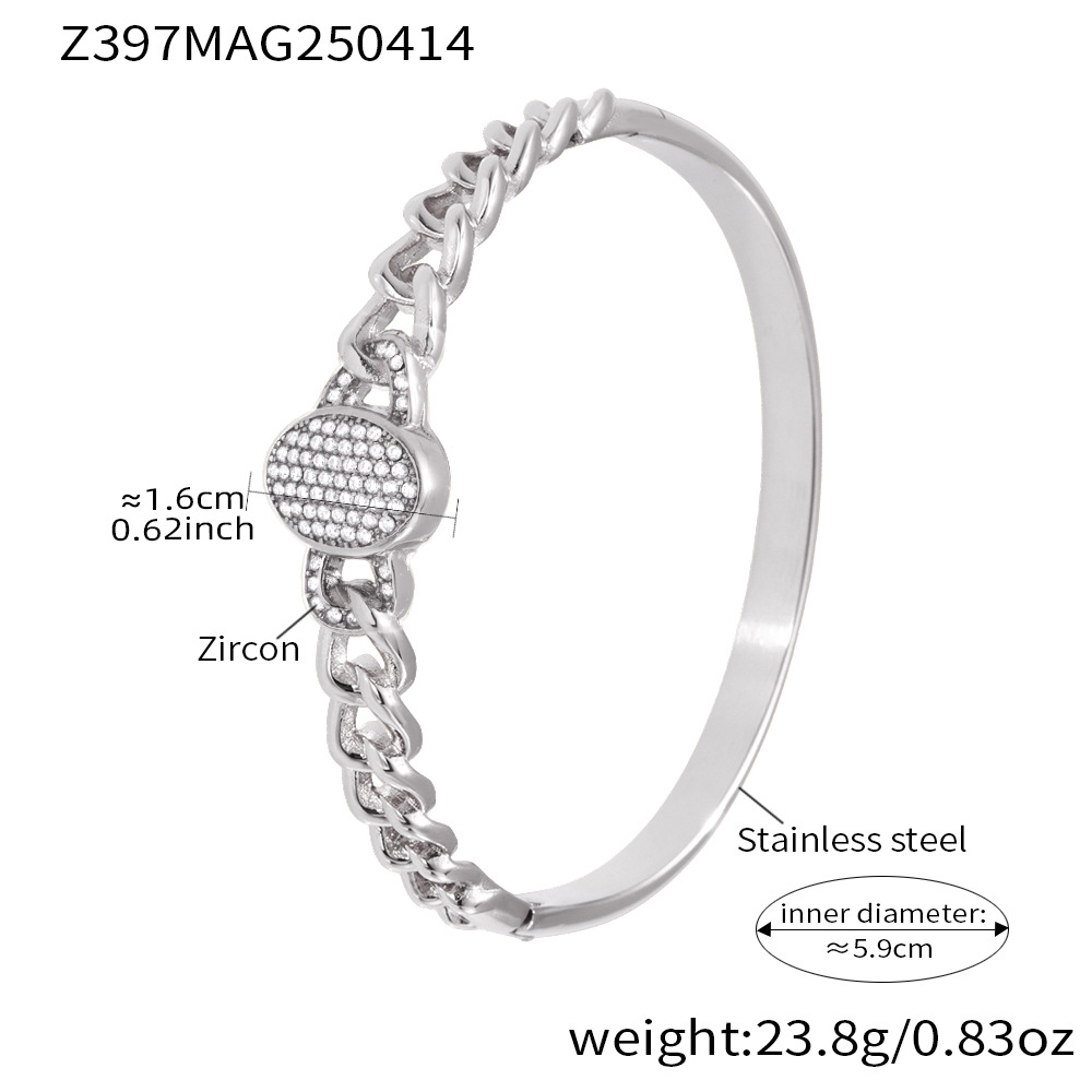steel color white zircon