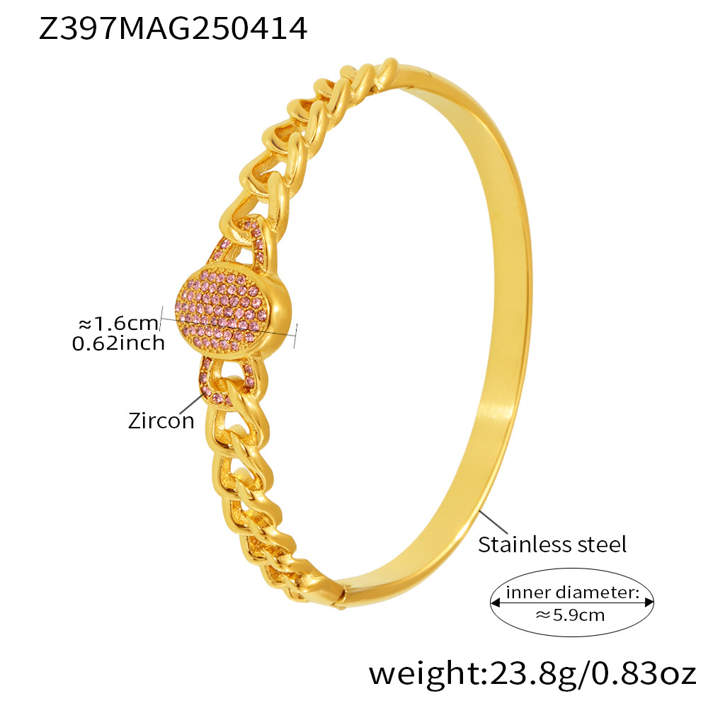 gold pink zircon