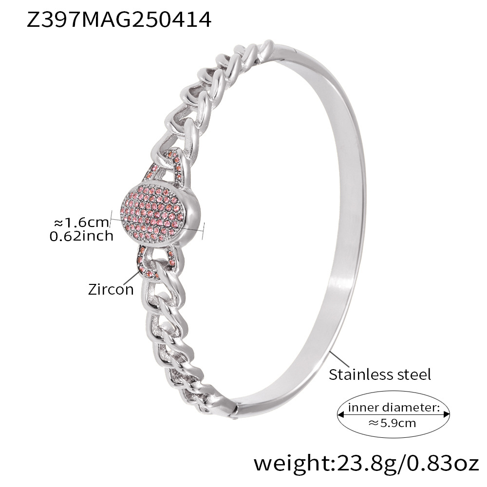 steel color pink zircon