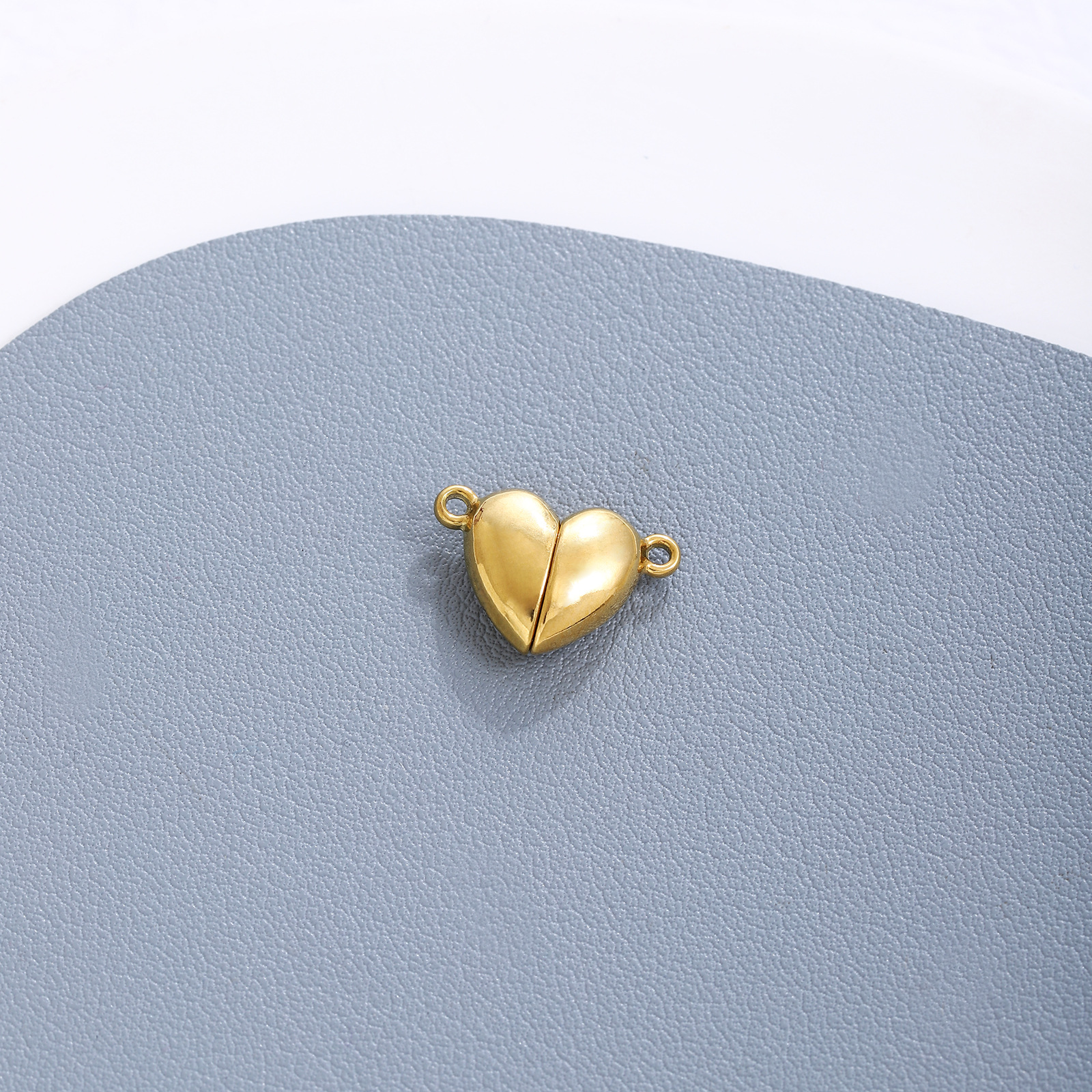 Stainless steel love magnet gold