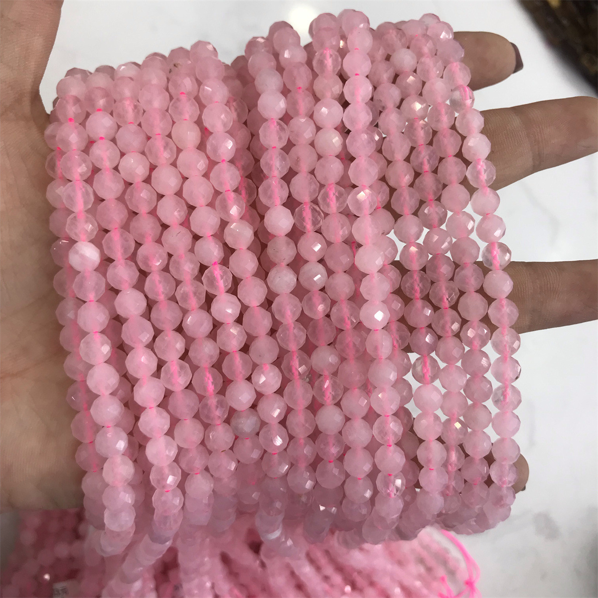 08-5mm rose quartz