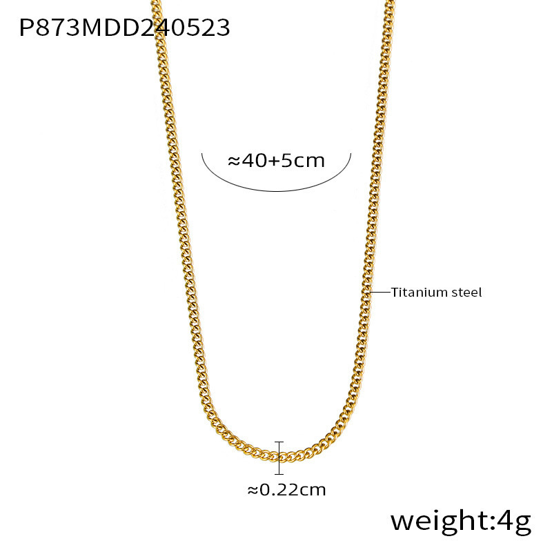 P873-gold side chain 40 5cm