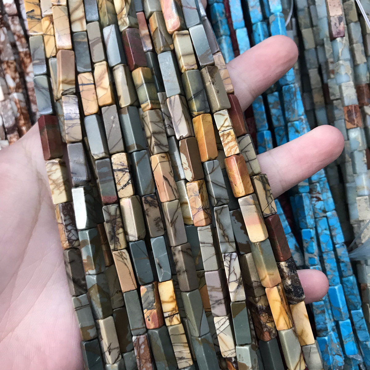 4*13mm red pine/picasso square strip