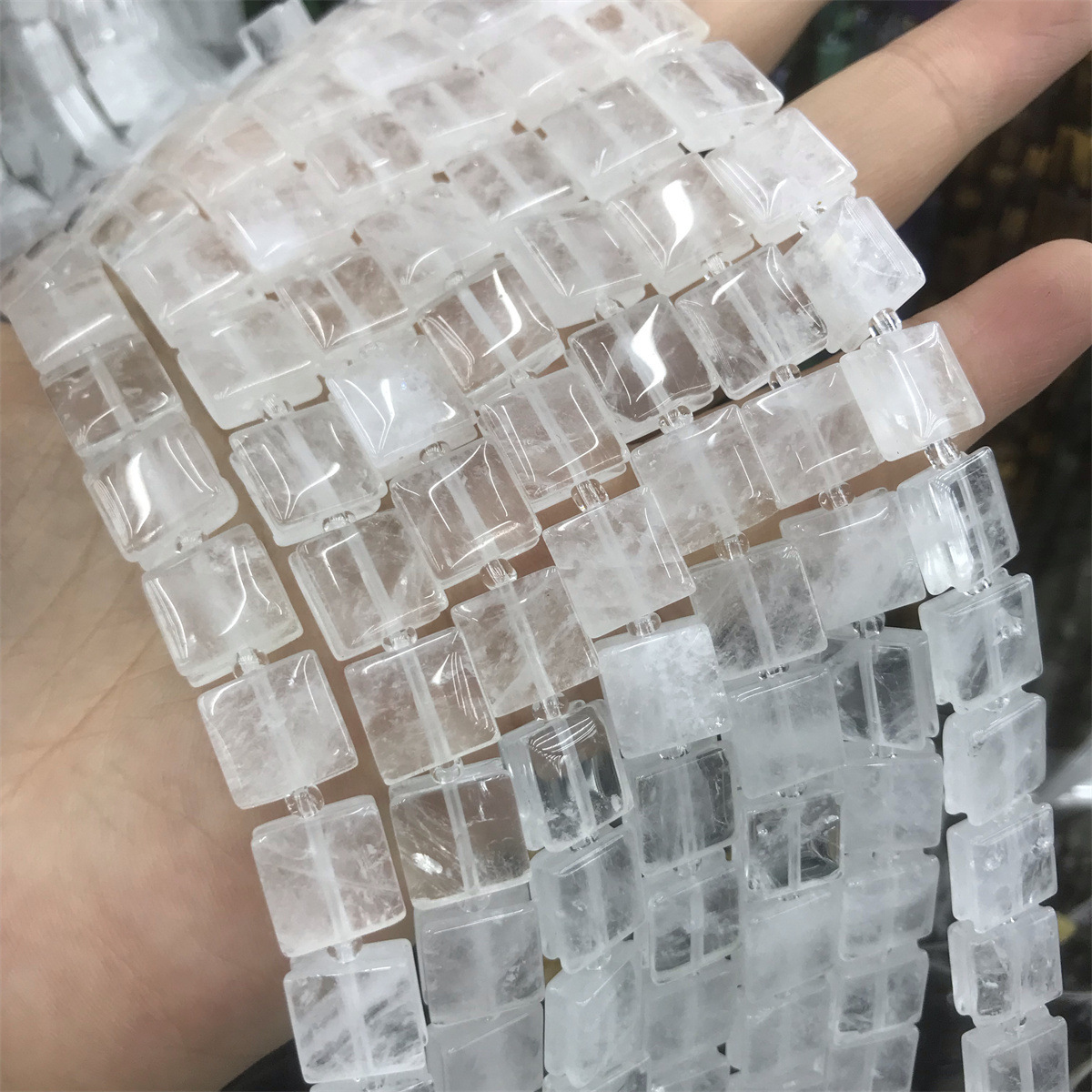 10mm hand brand white crystal