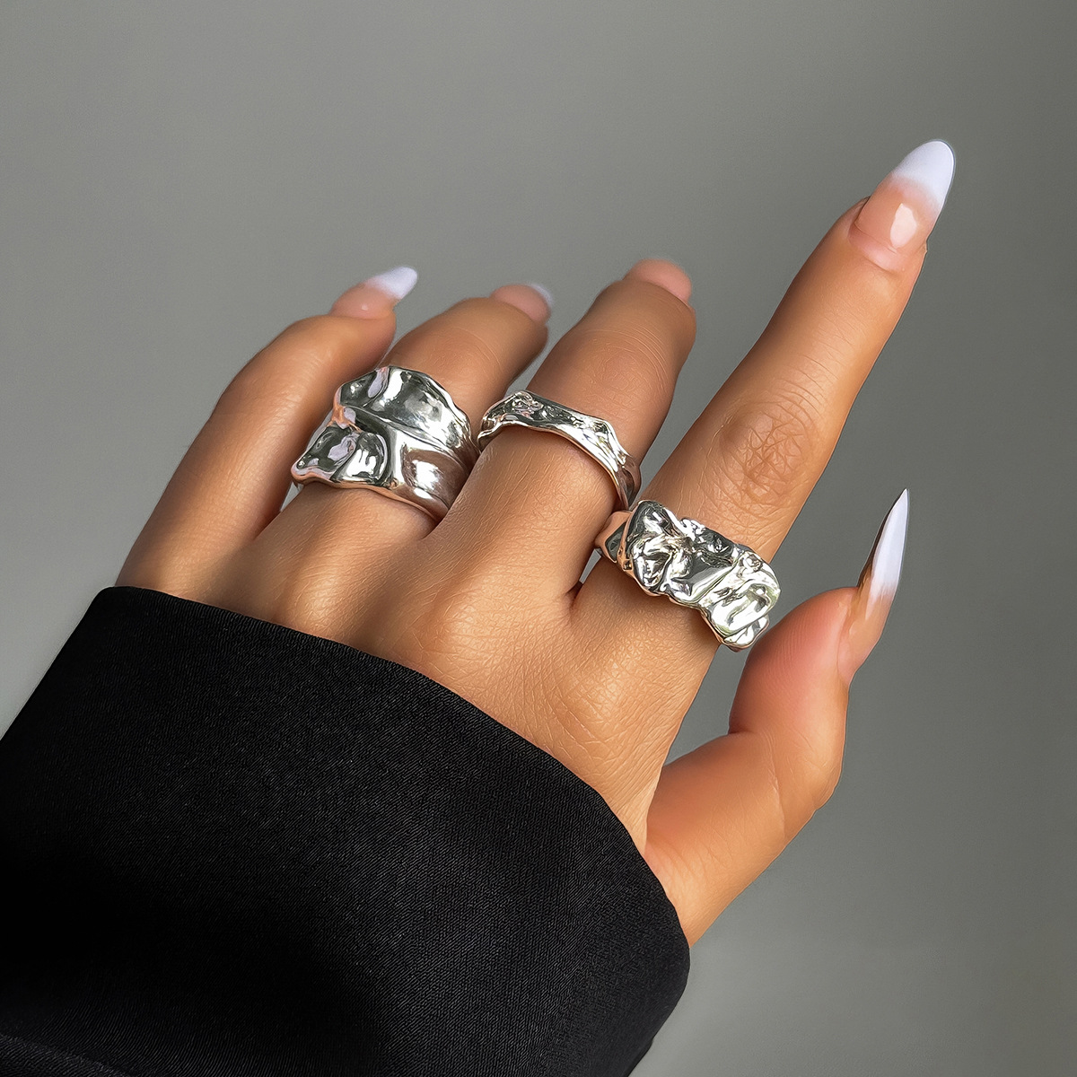 03 Ring-silver 3 Piece Set 4541