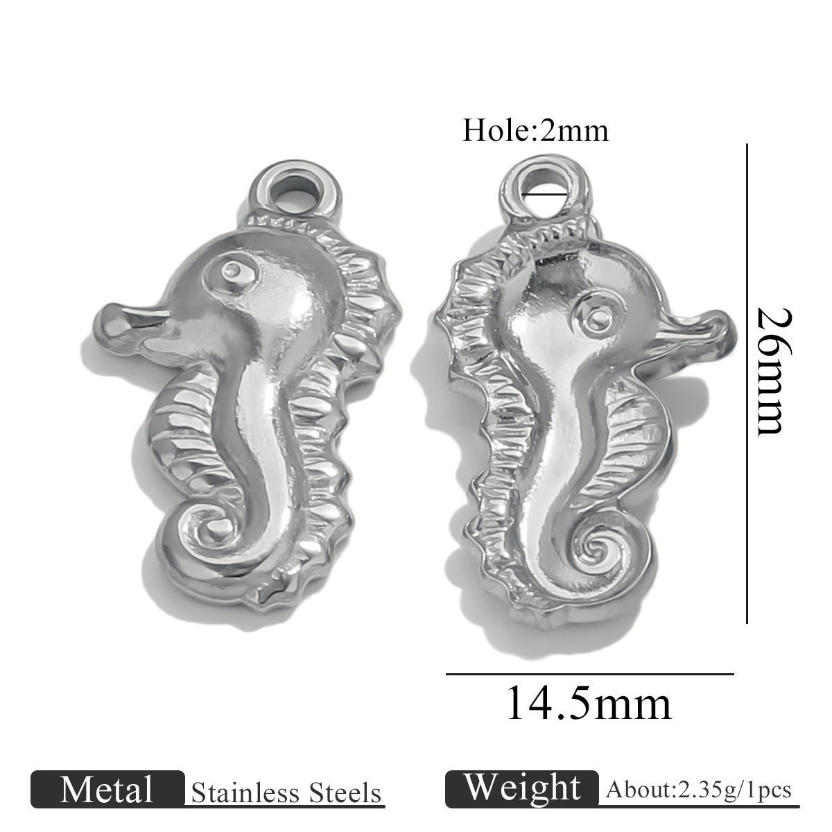 Steel color-seahorse