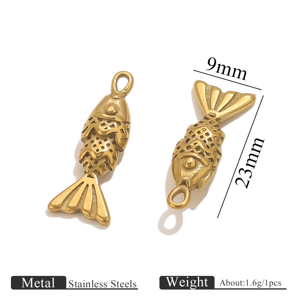 Golden cast small fish