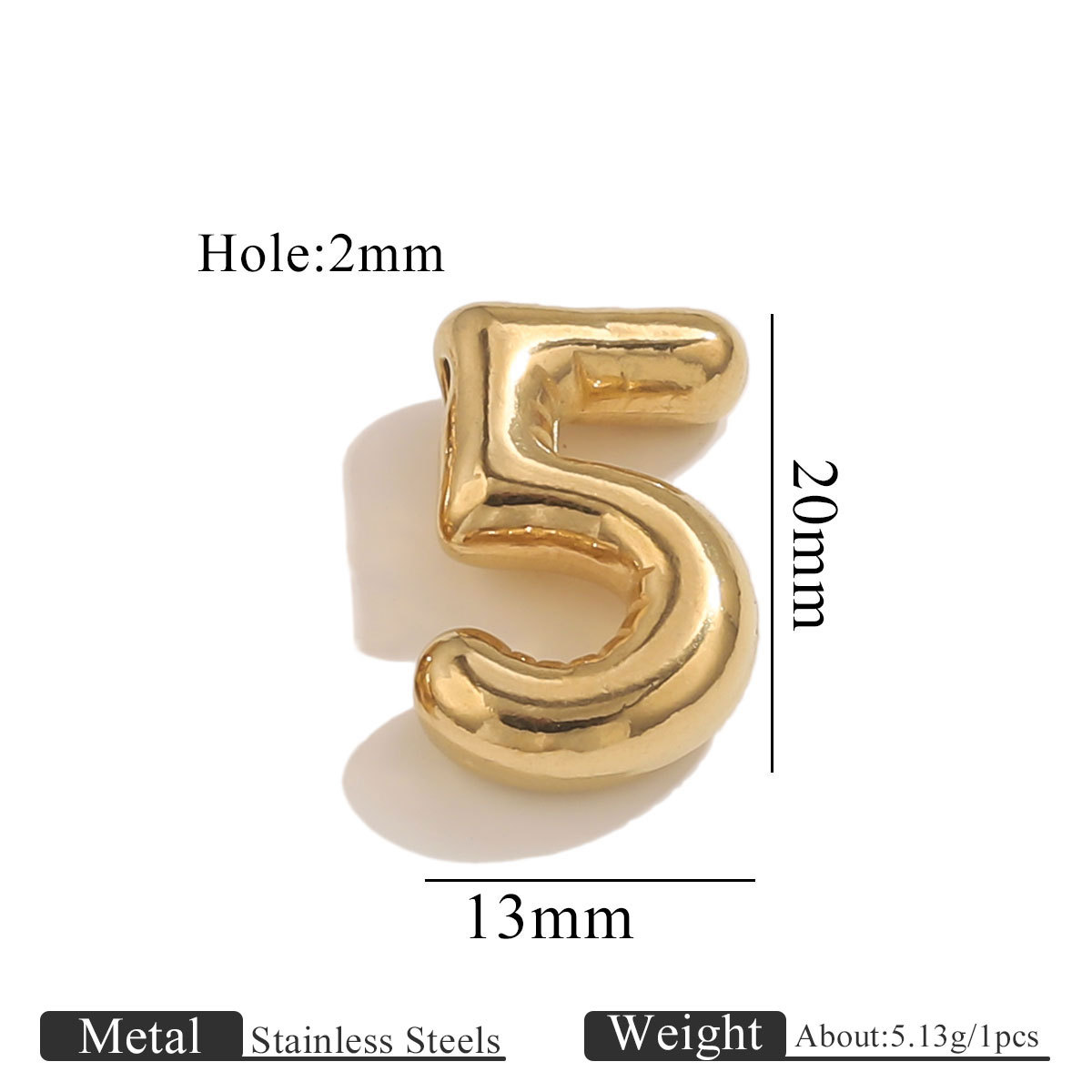 Gold perforated numbers-5