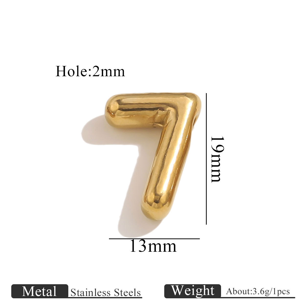 Gold perforated number-7