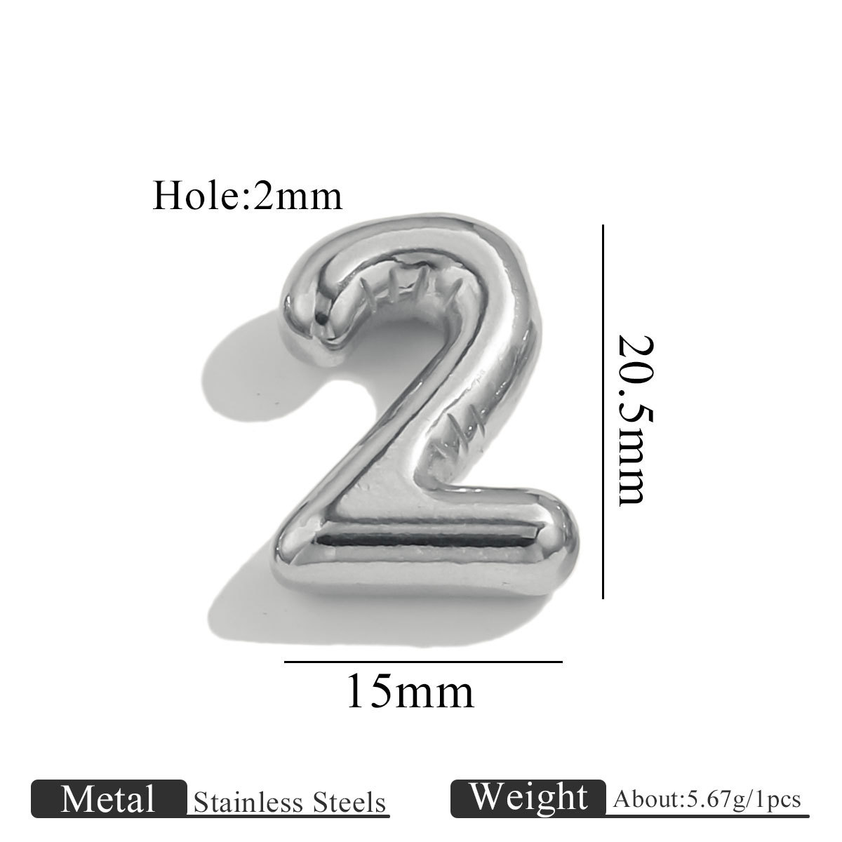 Steel color perforated number-2