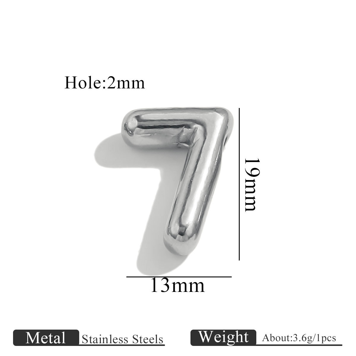 Steel color perforated number-7