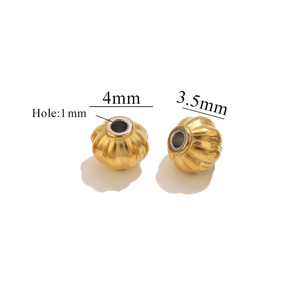 Golden lantern beads-4mm