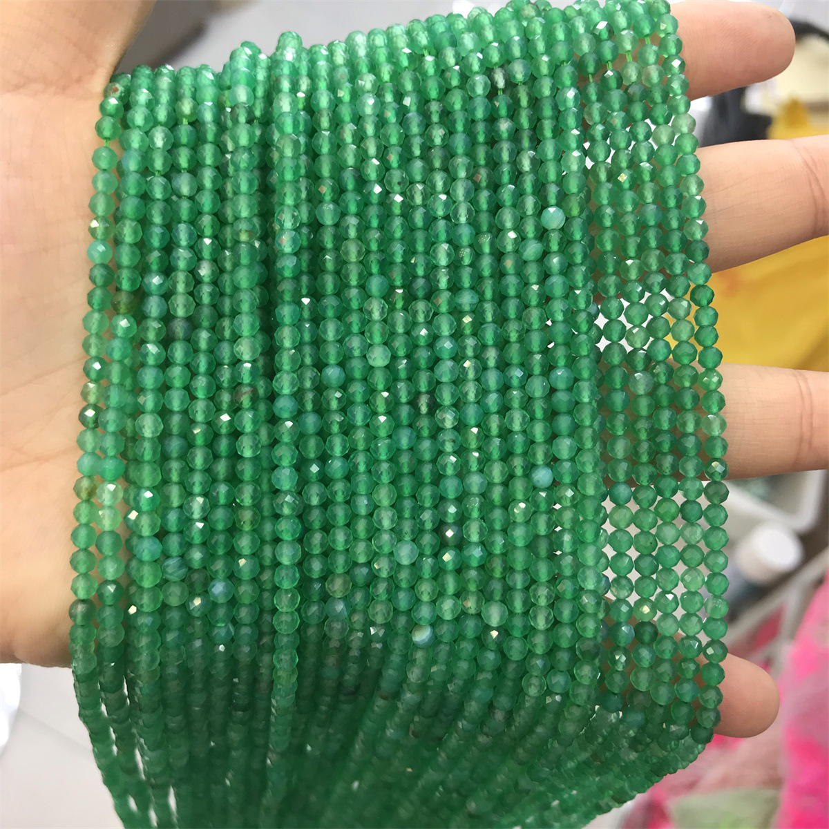 3mmA grade green agate