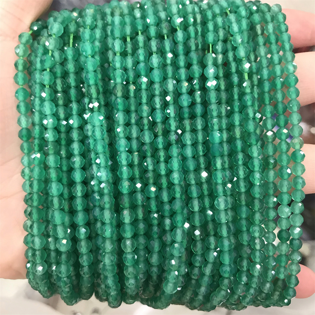 4mmA grade green agate