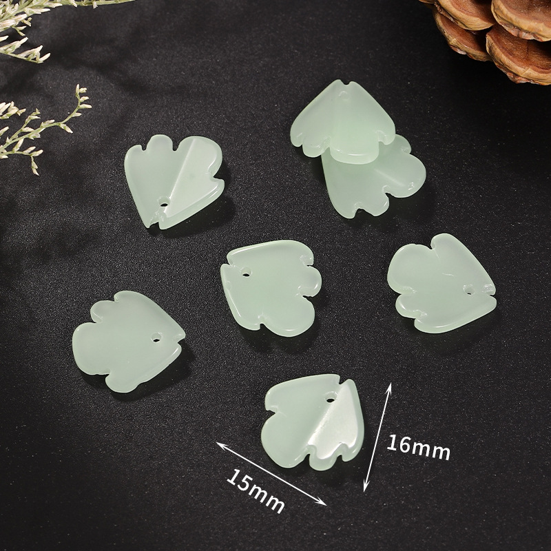 24 light green Xiaofei fish style 15 * 16mm