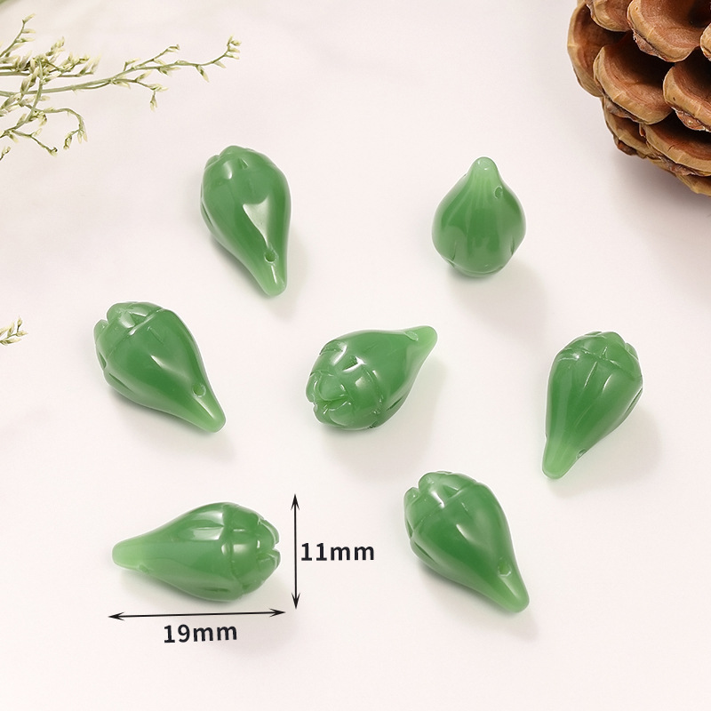 42 dark green magnolia bud 11*19mm
