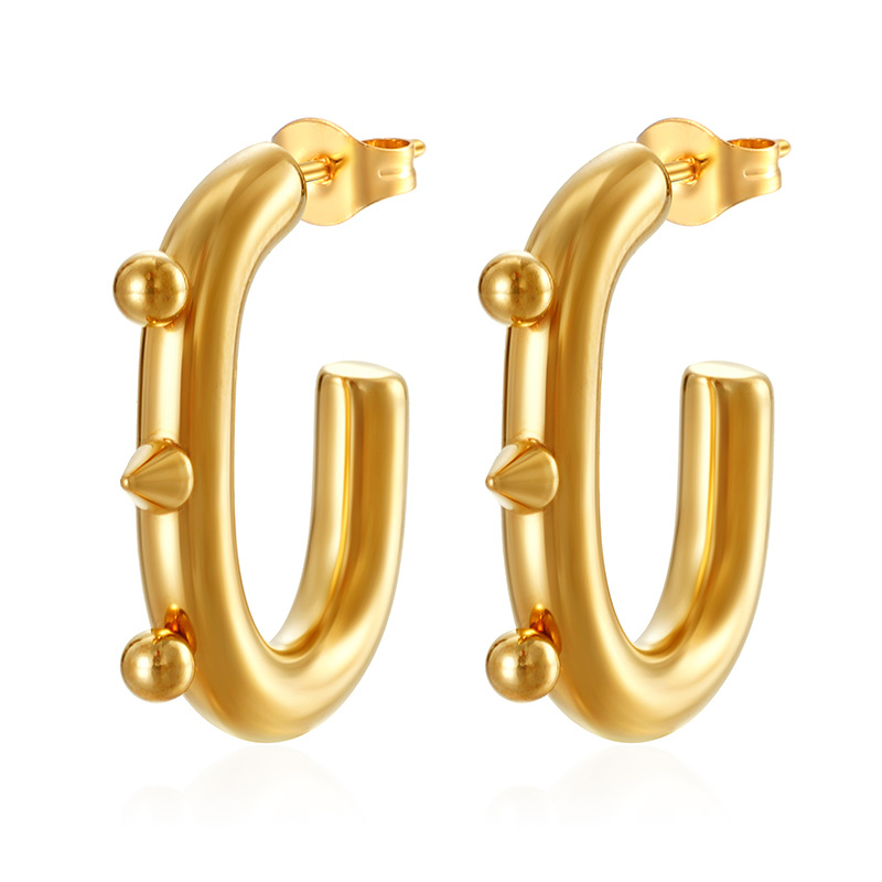Oval pointed beads gold ms-711
