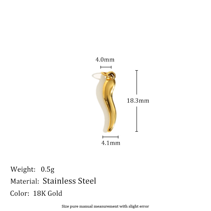 Wolf tooth pendant-gold