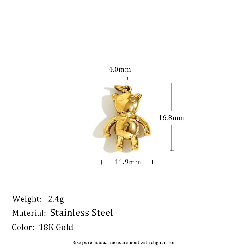 Bear pendant-gold