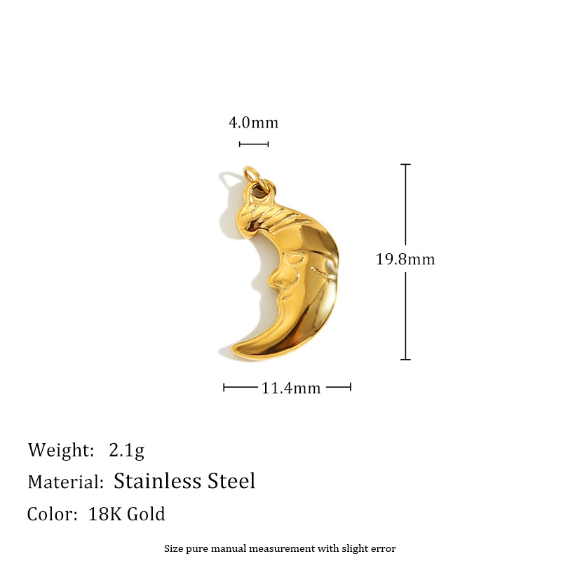 Moon pendant-gold