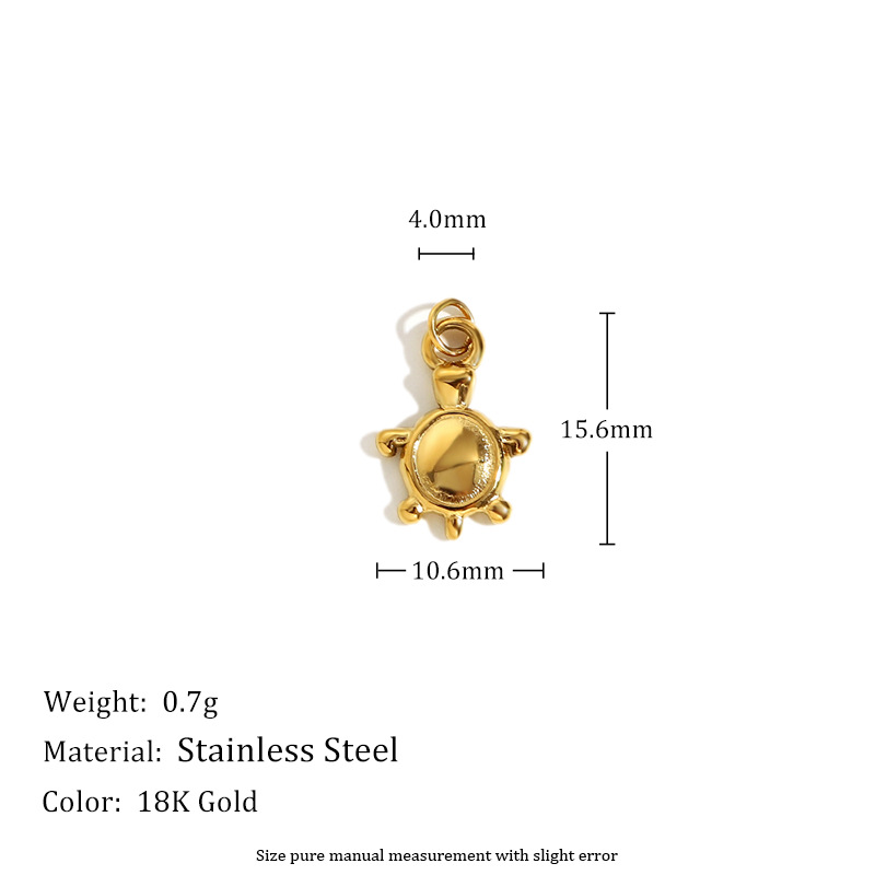 Little turtle pendant-gold