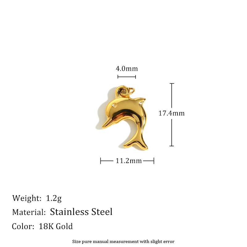 Dolphin pendant-gold