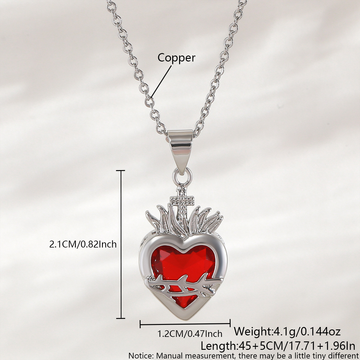 2.1*1.2cm white gold nac11-3