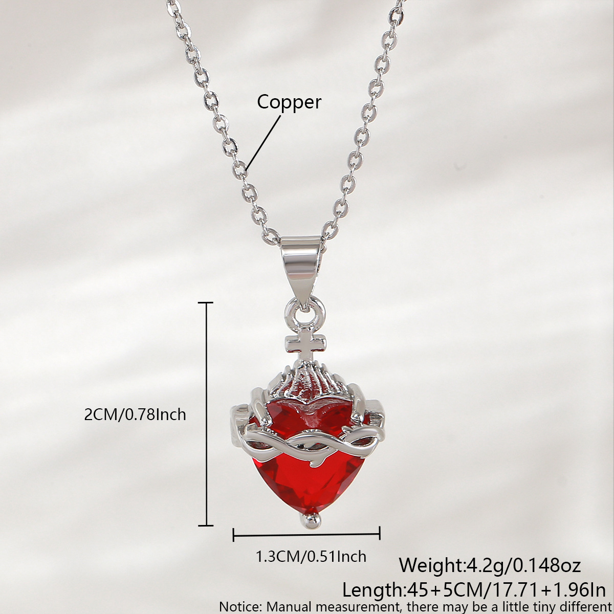 2*1.3cm white gold nac11-7