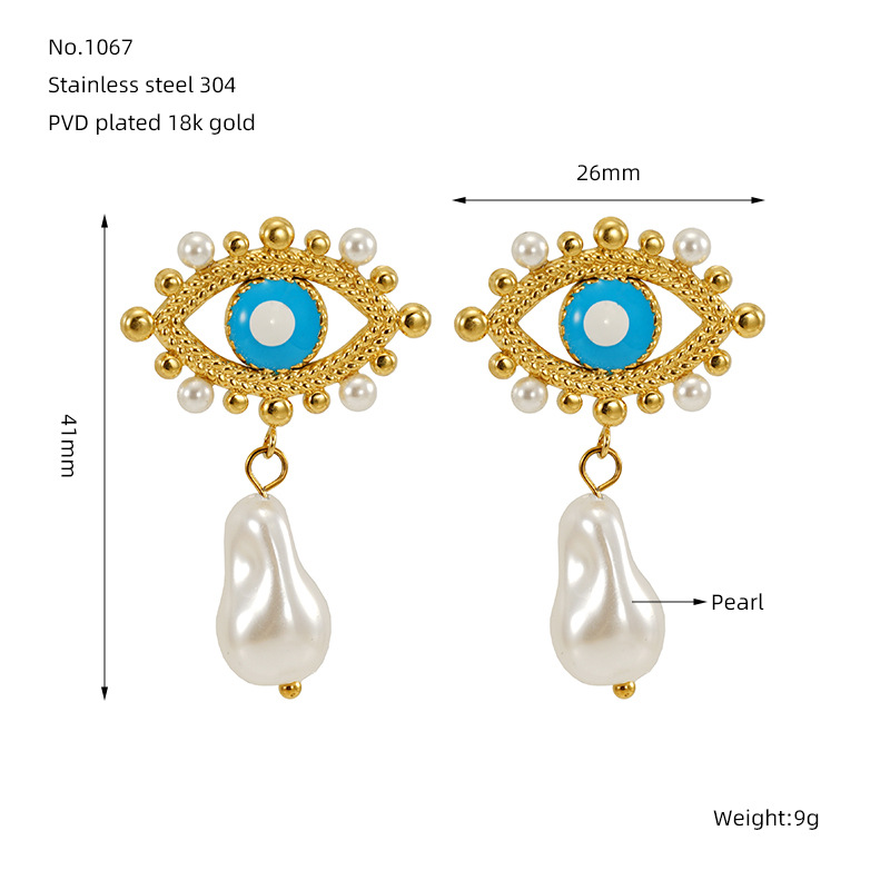 Blue earrings