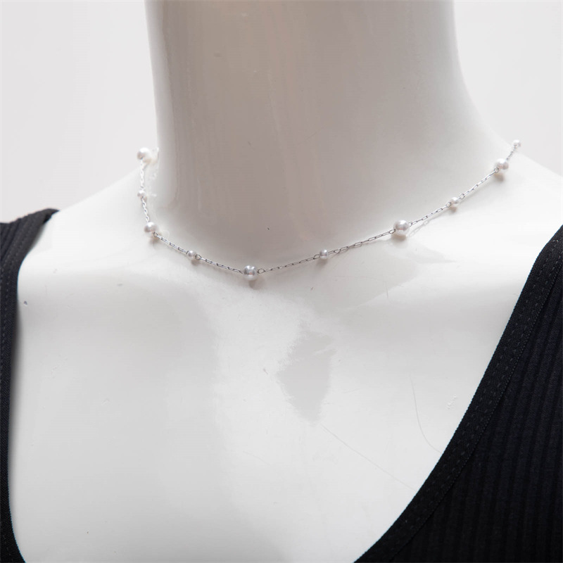 Steel color single layer-plastic beads