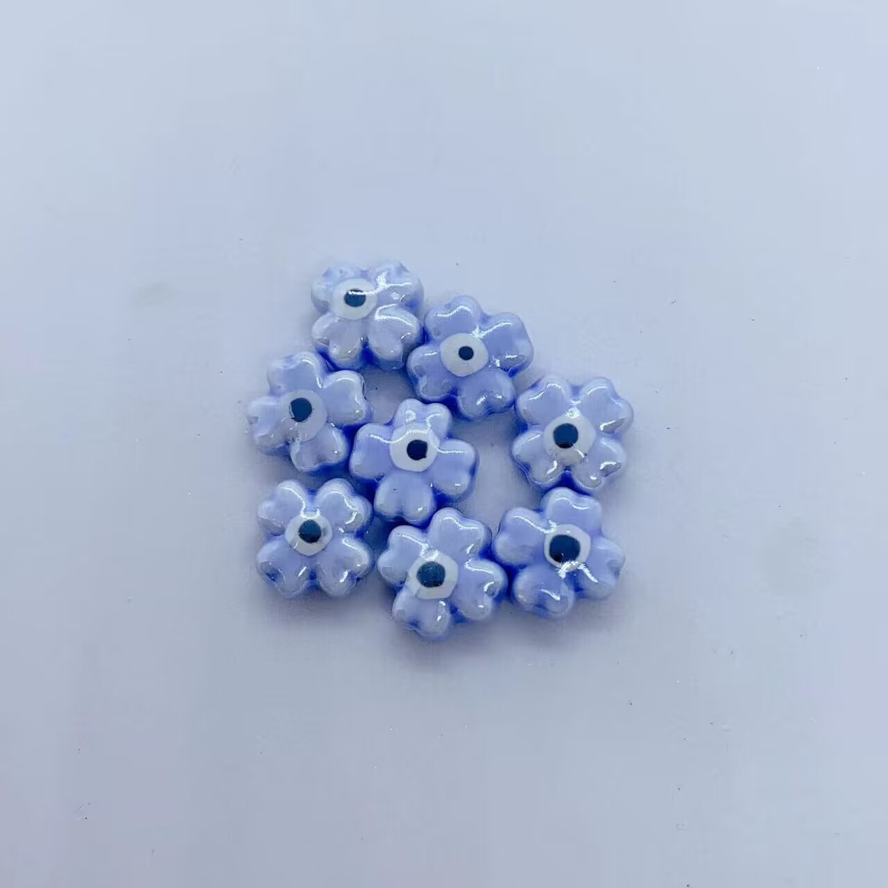 Light blue four-leaf clover