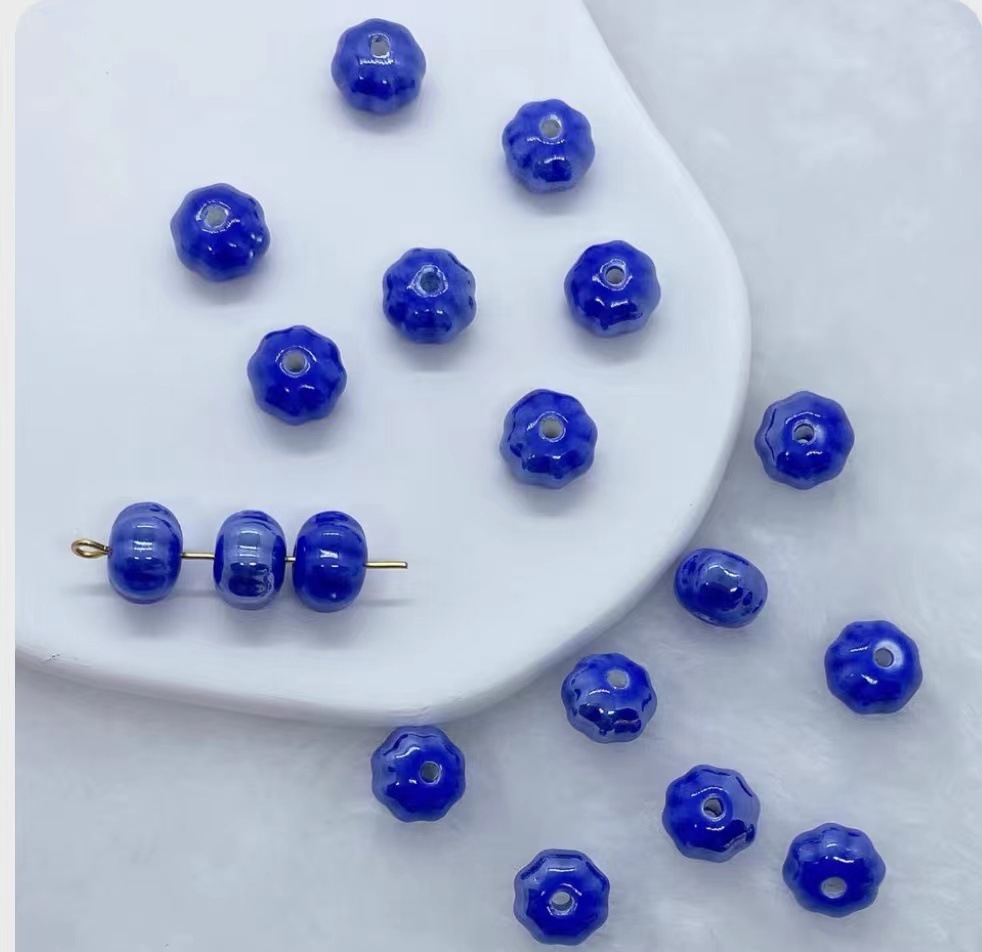 Pumpkin beads [Zhongbao Blue]]