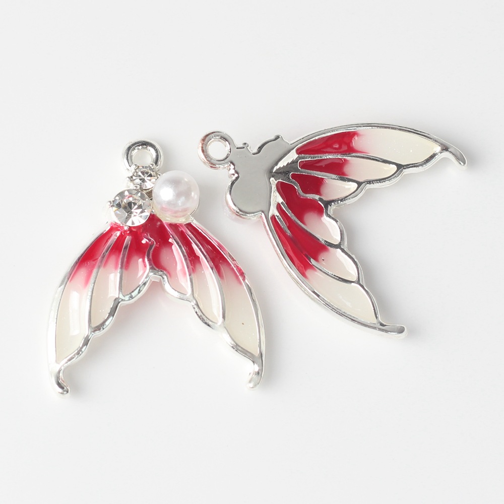 Silver background red