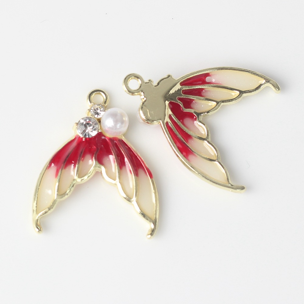 Gold background red