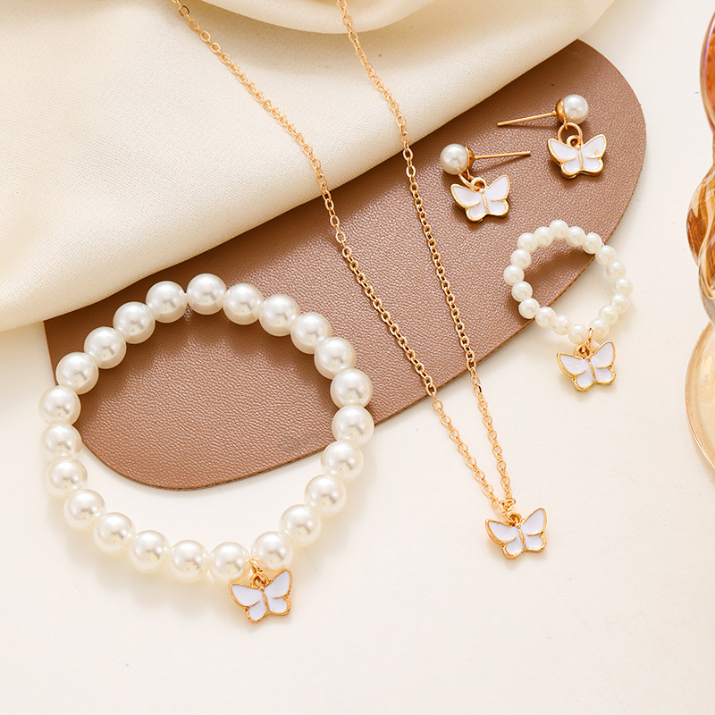 CK0294 white butterfly 4 piece set