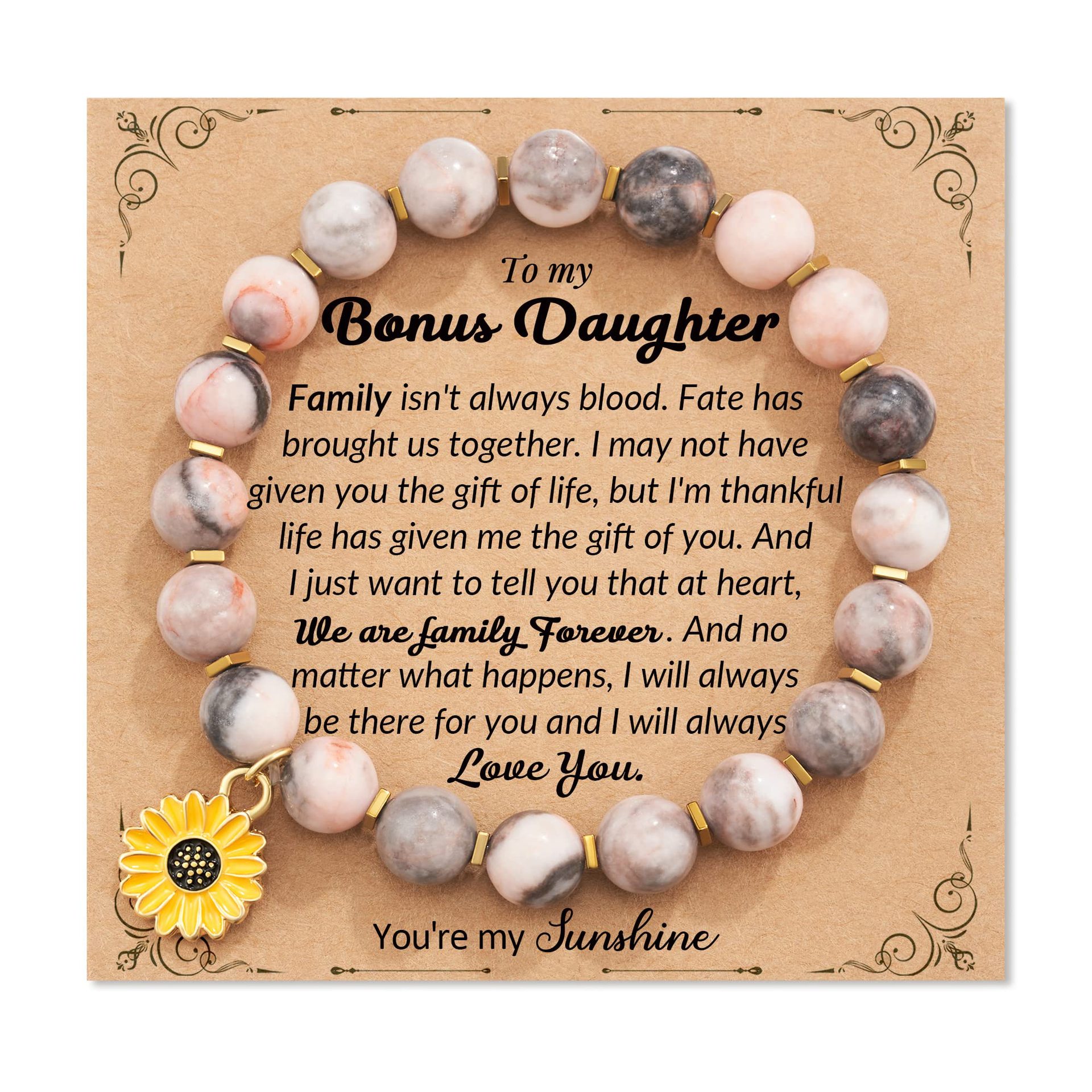 Pink Zebra Sunflower Pendant Bonus Daughter Card
